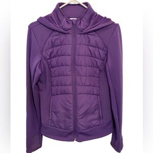 LIKE NEW! PURPLE MIXED MEDIA JACKET FROM TEK GEAR SIZE M